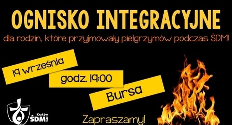 Ognisko dla rodzin, goszczących Hiszpanów podczas ŚDM
