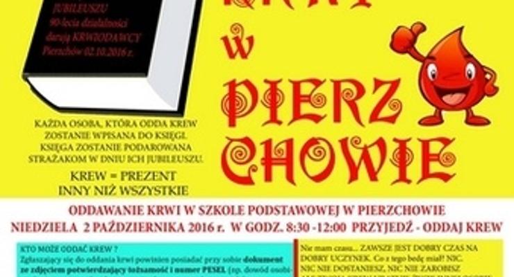 Pierzchów: krew zamiast kwiatów dla strażaków