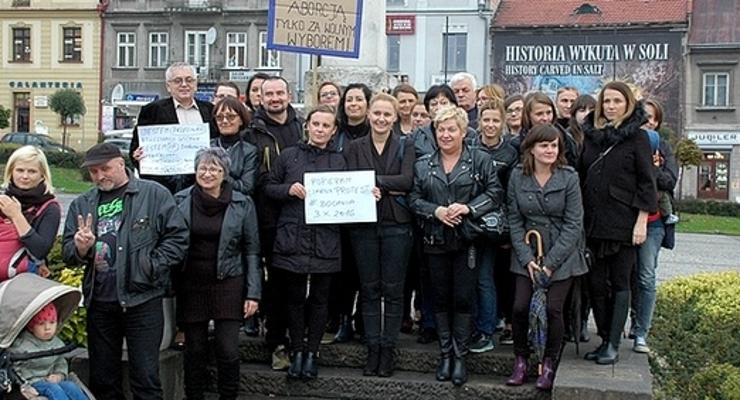 W Bochni odbył się „czarny protest”