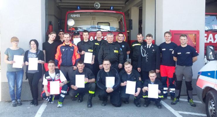 Drwinia: 10 strażaków z tytułem ratownika