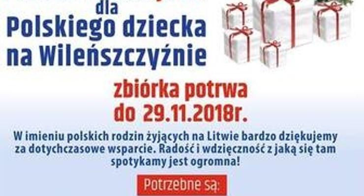 Bądź Mikołajem dla polskich dzieci na Litwie