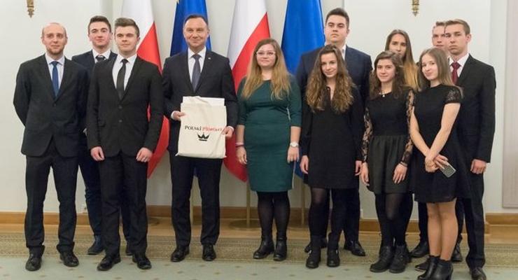 Uczniowie z ZS nr 1 na spotkaniu z Prezydentem RP