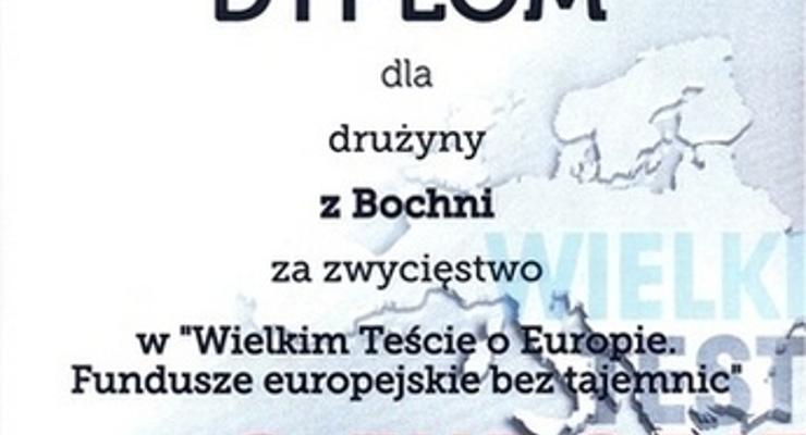 Bochnia wygrała test wiedzy o Unii