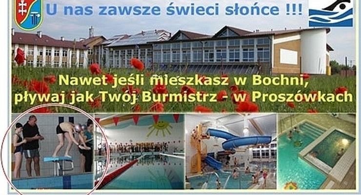 Burmistrz ambasadorem basenu w Proszówkach?