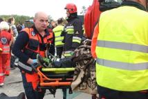 Bocheńskie służby ćwiczyły na autostradzie (foto)