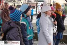 Spotkanie Wigilijne na rynku-życzenia burmistrza miasta