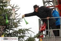 Spotkanie Wigilijne na rynku-życzenia burmistrza miasta