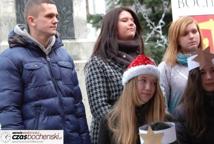 Spotkanie Wigilijne na rynku-życzenia burmistrza miasta