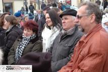 Spotkanie Wigilijne na rynku-życzenia burmistrza miasta