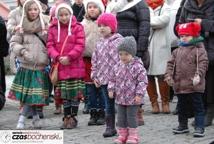 Spotkanie Wigilijne na rynku-życzenia burmistrza miasta