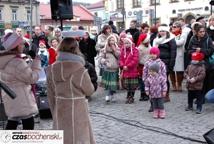 Spotkanie Wigilijne na rynku-życzenia burmistrza miasta