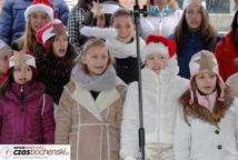 Spotkanie Wigilijne na rynku-życzenia burmistrza miasta