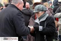 Spotkanie Wigilijne na rynku-życzenia burmistrza miasta