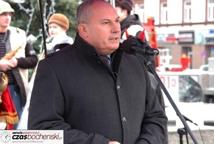 Spotkanie Wigilijne na rynku-życzenia burmistrza miasta
