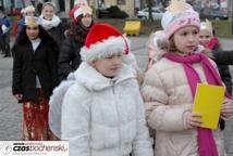 Spotkanie Wigilijne na rynku-życzenia burmistrza miasta