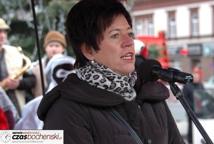 Spotkanie Wigilijne na rynku-życzenia burmistrza miasta