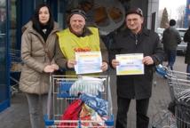 Związkowa akcja protestacyjna w Lidlu