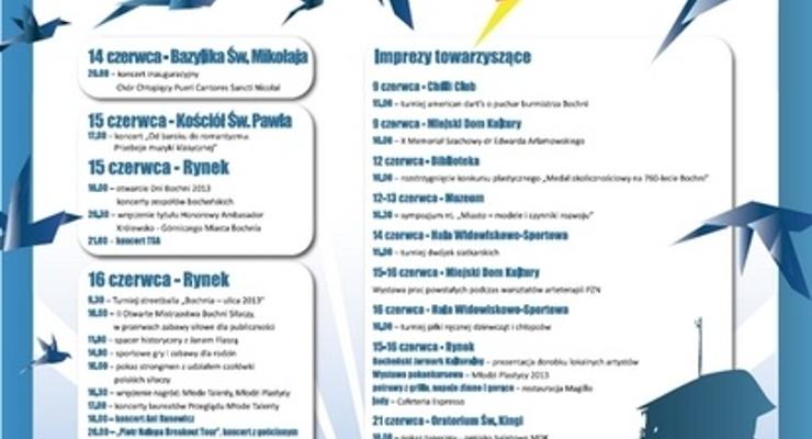 Dni Bochni - pełny program