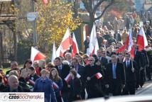  Radość z odzyskania Niepodległej - 11 listopada na ulicach Bochni