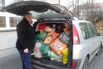 Góra darów pojedzie na Litwę