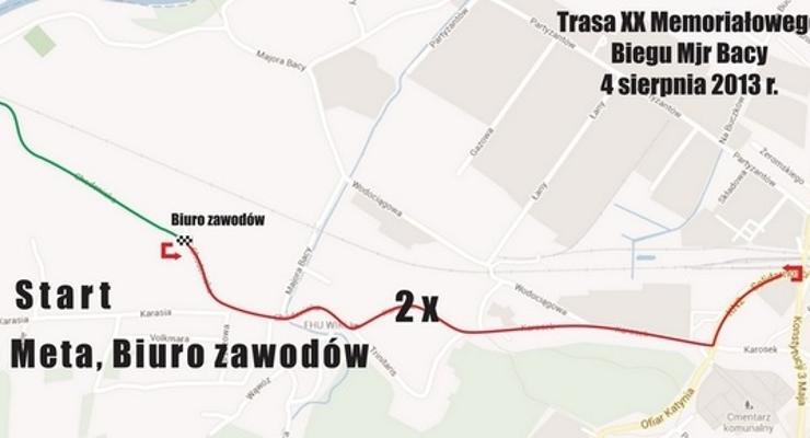 XX jubileuszowy Bieg mjr. Bacy - część ulic zamknięta
