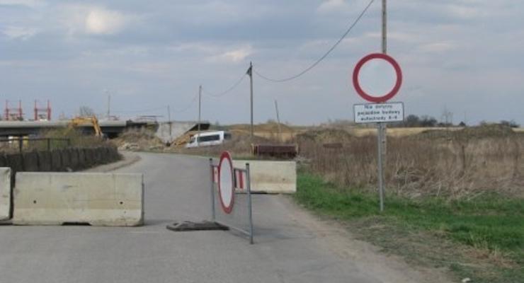 Ulica Krzyżanowicka zamknięta