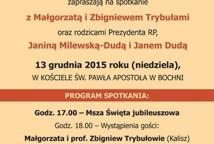 Rodzice Prezydenta gośćmi parafii św. Pawła