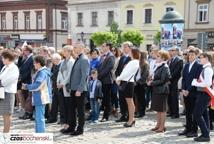 Święto Konstytucji 3 Maja - żywa flaga na rynku