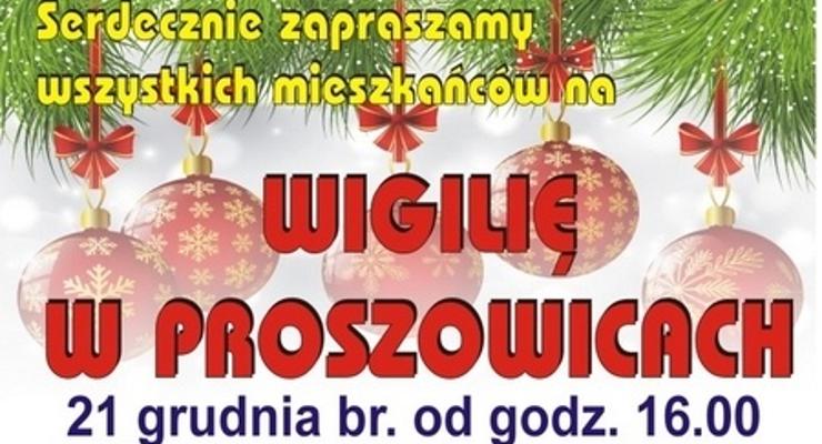 Wigilia na proszowickim Rynku