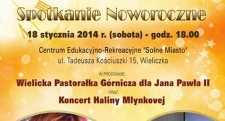 Halina Mlynkova na spotkaniu Noworocznym w Wieliczce