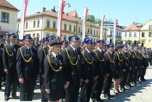 Małopolscy strażacy przemaszerowali przez Bochnię