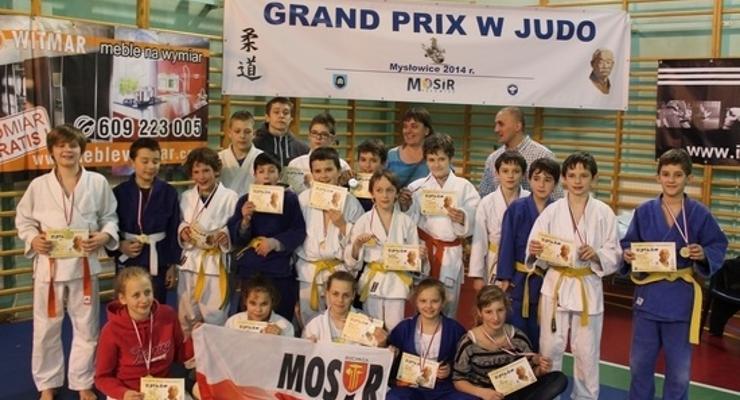 Judocy na turnieju judo w Wolbromiu i Mysłowicach