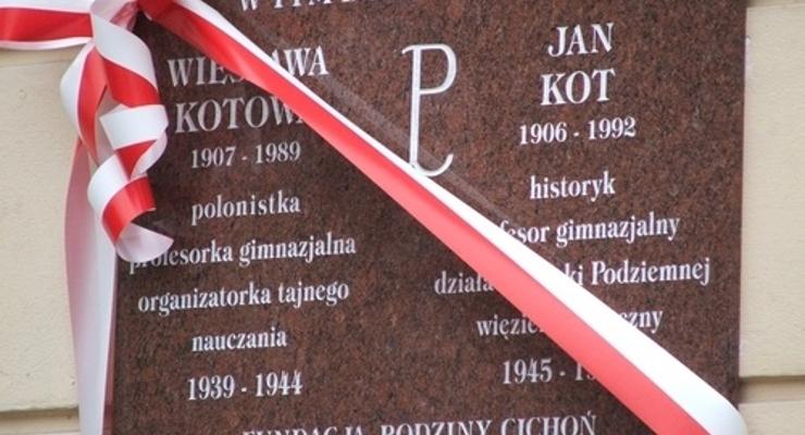 Odsłonięto tablicę ku pamięci Profesorstwa Kotów