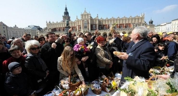 Święcenie i życzenia przed Bazyliką