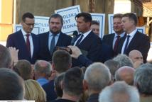 Premier Morawiecki na bocheńskim Rynku