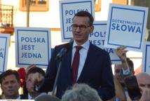 Premier Morawiecki na bocheńskim Rynku