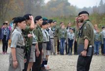 Bocheńscy harcerze z nowym sztandarem