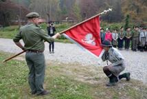 Bocheńscy harcerze z nowym sztandarem