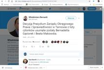 Bernadetta Gąsiorek i Beata Makowska usunięte z PiS