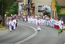 Boże Ciało - procesja ulicami miasta