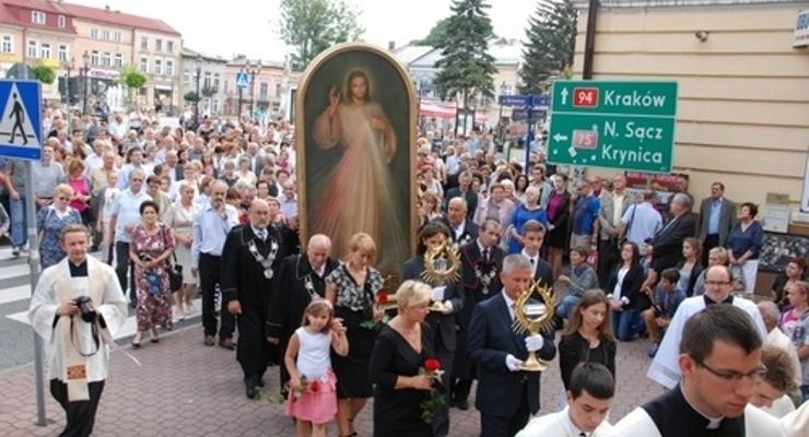 Uroczystości peregrynacji w Brzesku