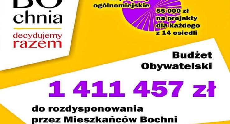 Wybrane projekty w V edycji Budżetu Obywatelskiego Bochni