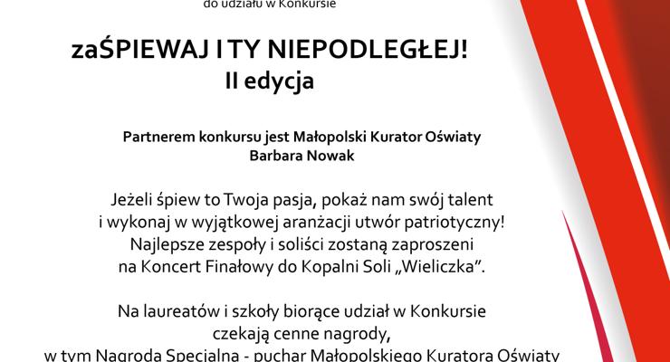 II edycja konkursu na piosenkę patriotyczną
