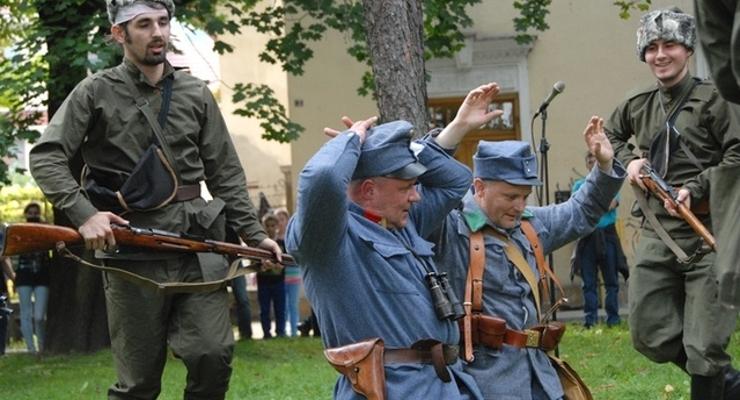 Moskale w Bochni – widowisko na Plantach