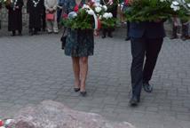 Obelisk i tablica ku pamięci ludzi NSZZ Solidarność