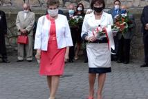 Obelisk i tablica ku pamięci ludzi NSZZ Solidarność
