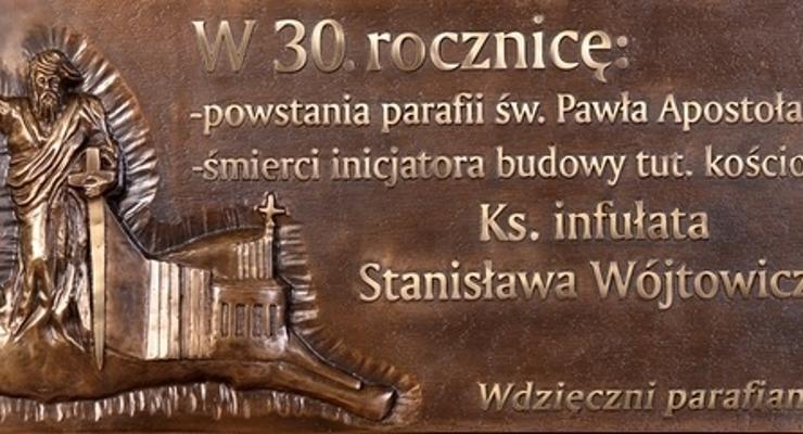  Odsłonięcie tablicy pamięci ks. Wójtowicza