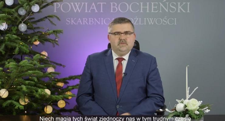 Powiat bocheński - Życzenia Świąteczne w formie kolędy