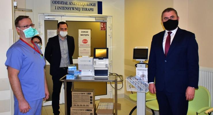 Szpital - Nowy sprzęt dla pacjentów z COVID-19