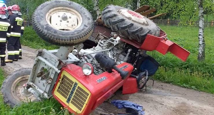 Śmierć traktorzysty w Mokrzyskach